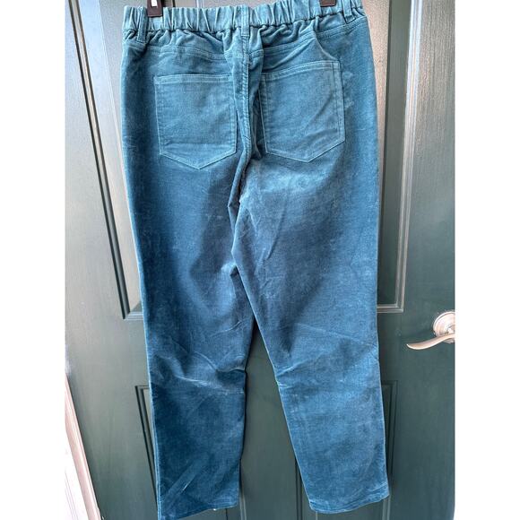 NWOT Denim & Co. QVC Adaptive Full Length Slim Straight Velveteen Pant Sz 10 - Picture 7 of 10